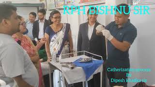 MALE CATHERIZATION PROCESS IN DUMMY REAL PRACTICE BY DIPESH KHADKA SIR [upl. by Olag94]