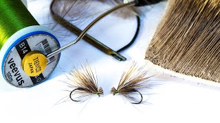 CDC amp Elk Hair Caddis  Sedge Fly Pattern Fly Fishing for Trout and Grayling on Rivers [upl. by Diogenes617]