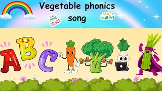 ABC SongVegetable VersionPhonics Song English Vocabulary kidssongs nurseryrhymes [upl. by Parette672]