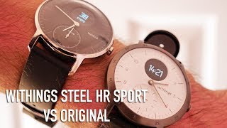 Withings Steel HR Sport vs Steel HR  Full Comparison [upl. by Emory]