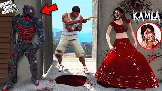 GTA 5  Franklin Chased By Most Dangerous KAMLA Ghost And Red Devil GTA 5 [upl. by Nallad340]