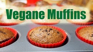 Vegane Muffins  Fettarm und super lecker VEGAN [upl. by Hayotal755]