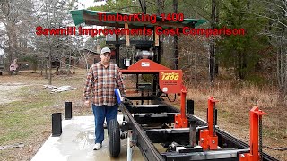 TimberKing 1400 Sawmill Improvements Cost Comparison [upl. by Adnof]