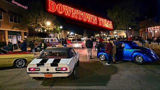 2023 Classic Car Show weekend kickoff party Yuma Arizona historic downtown Midnight at the Oasis [upl. by Ardnasella]