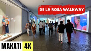 MANILA PHILIPPINES 🇵🇭 4K Makati — De La Rosa Elevated Walkway — Walking Tour [upl. by Sanchez]