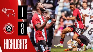 Iliman Ndiaye Slimane amp Baldock goals 🚀🔥 Derby County 13 Sheffield United  PreSeason Highlights [upl. by Cyprio402]