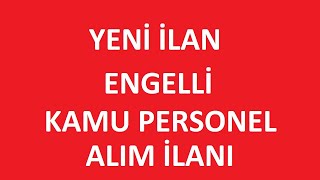 ENGELLİ KAMU PERSONEL ALIMI  ETİ BOR MADEN İŞLETMELERİ ENGELLİ PERSONEL ALIM İLANI ekpss [upl. by Trevar]