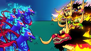 5 Kitsunes vs 5 Dragons [upl. by Barrett]