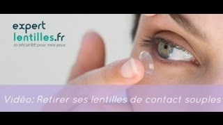 Comment retirer ses lentilles de contact souples Conseils Expert Lentilles [upl. by Henrion]