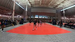 Boston volleyball festival pool play Smash 14s vs Downstate 14 Black [upl. by Anikahs]