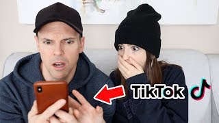 DAD REACTS TO MY TIK TOKS [upl. by Neibaf]