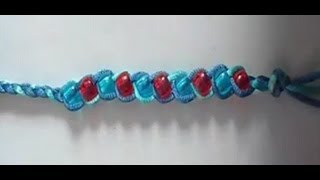 DIY  How to make a Beaded Braided Bracelet [upl. by Head]