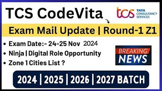 TCS Off Campus Hiring for 2024 2025 2026 2027 Batch  TCS Off Campus Drive TCS CodeVita TCS Hiring [upl. by Haines]