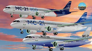 Irkut MC21200300400 Review in Aeronautica Roblox [upl. by Skilken]