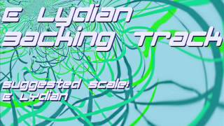 E Lydian Backing Track Steve Vai Laid Back Dreamy Rock Jam Track [upl. by Ab]