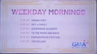 GMA Schedule Weekday Mornings July 1 2024 NEW [upl. by Lindell]