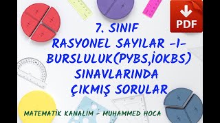 7SINIF RASYONEL SAYILAR BURSLULUK SINAVI ÇIKMIŞ SORULAR [upl. by Daisie]