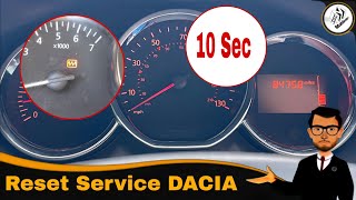 Reset Service DACIA en 10 Seconds Temoin Vidange Dacia [upl. by Acemat]