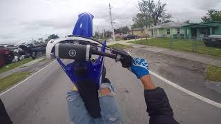 yz250 2 stroke wheelies [upl. by Parlin267]