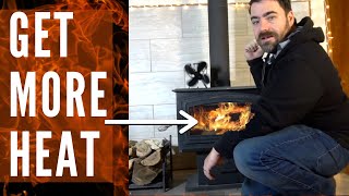 6 Tips To Get MORE HEAT From Your WoodStove Fireplace THIS Burning Season [upl. by Hamlin23]