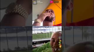 MOZZIK ft LOREDANA LIVE INSTAGRAM 31032019👡😂😂 Leofsky96 [upl. by Nwavahs]