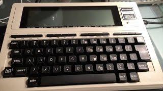 Functional TRS80 Model 100 [upl. by Reibaj898]