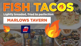 FISH TACO Lightly breaded fried to perfection  MARLOWS TAVERN [upl. by Lodge]