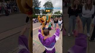 Disney Mascot SURPRISES Dancing Boy In Parade shorts disney aidensadventures [upl. by Violet]