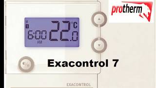 Exacontrol 7 подробная настройка Protherm [upl. by Einahc]