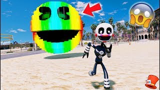 CAN ADVENTURE PUPPET ESCAPE EVIL GIANT RAINBOW PACMAN GTA 5 Mods FNAF RedHatter [upl. by Onavlis]