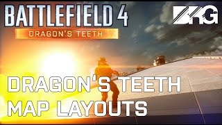 Battlefield 4  Dragons Teeth Map Layouts [upl. by Afatsum632]