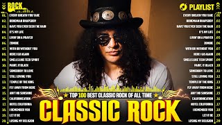 Classic Rock Songs 70s 80s 90s Full Album  Nirvana Led Zeppelin Bon Jovi Aerosmith U2ACDC GNR [upl. by Rivera680]