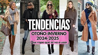 OTOÑO INVIERNO 2024 2025 TENDENCIAS QUE SE USARAN LOOKS CASUALES [upl. by Irtimd]