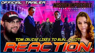 MISSION IMPOSSIBLE Dead Reckoning Part One TRAILER COUPLES REACTION Tom Cruise 2023 [upl. by Inafets788]