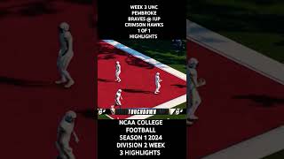 WEEK 3 UNC PEMBROKE BRAVES  IUP CRIMSON HAWKS 1 OF 1 HIGHLIGHTS NCAA COLLEGE DIVISION 2 2024 [upl. by Aneez760]