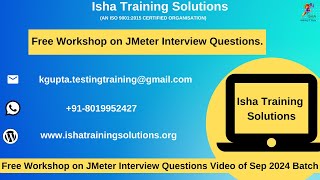 Free Workshop on JMeter Interview Questions [upl. by Ahsal]