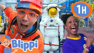 Blippi and Meekah Learn To Be Astronauts  Blippi Vehicles  Learning Videos for Kids [upl. by Jamal]