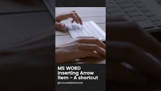 Inserting arrows in MS Word  A trick [upl. by Octavie]