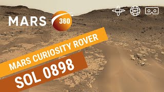 Mars 360 NASAs Mars Curiosity Rover  Sol 898 360video 8K [upl. by Acemahs]