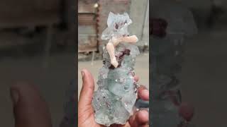 Apophyllite with Red Helundite and pink stillbite ₹ [upl. by Margaux]