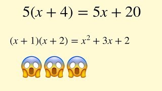 Algebra  expanding brackets [upl. by Salohcin199]