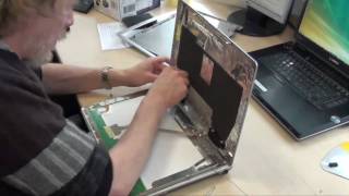 Display Deckel Tausch Fujitsu Siemens Notebook  Laptop [upl. by Laeahcim]