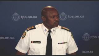 TorontoPolice Chief Mark Saunders News Conference Re Arrests in Blake St Shooting of 10yo Boy [upl. by Ben180]