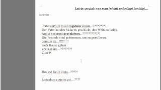 Tutorial Latein Nachhilfe26 Supinummp4 [upl. by Grewitz]