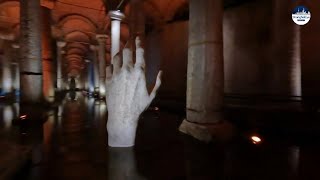 AWESOME Rare drone footage shows Istanbuls underground Basilica Cistern after a 5year restoration [upl. by Merle770]