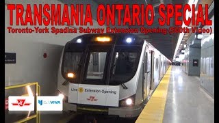 TO SPECIAL  TTC TorontoYork Spadina Subway Extension Opening 500th Video [upl. by Ahsenauq939]