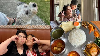 POKHARA VLOG  Family day outing Thakali Khana  Nails 💘 [upl. by Nerrawed]