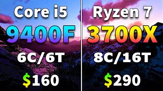 Core i5 9400F vs Ryzen 7 3700X  Intel or AMD Which is Better for Gaming [upl. by Concordia]