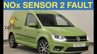 VW Caddy NOx Sensor 2 fault codes P220B P20EE U029E FIXED [upl. by Amund300]