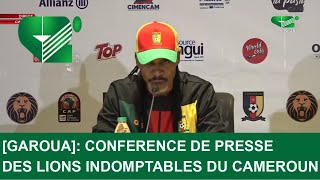 GAROUA  CONFERENCE DE PRESSE DES LIONS INDOMPTABLES DU CAMEROUN [upl. by Viki]